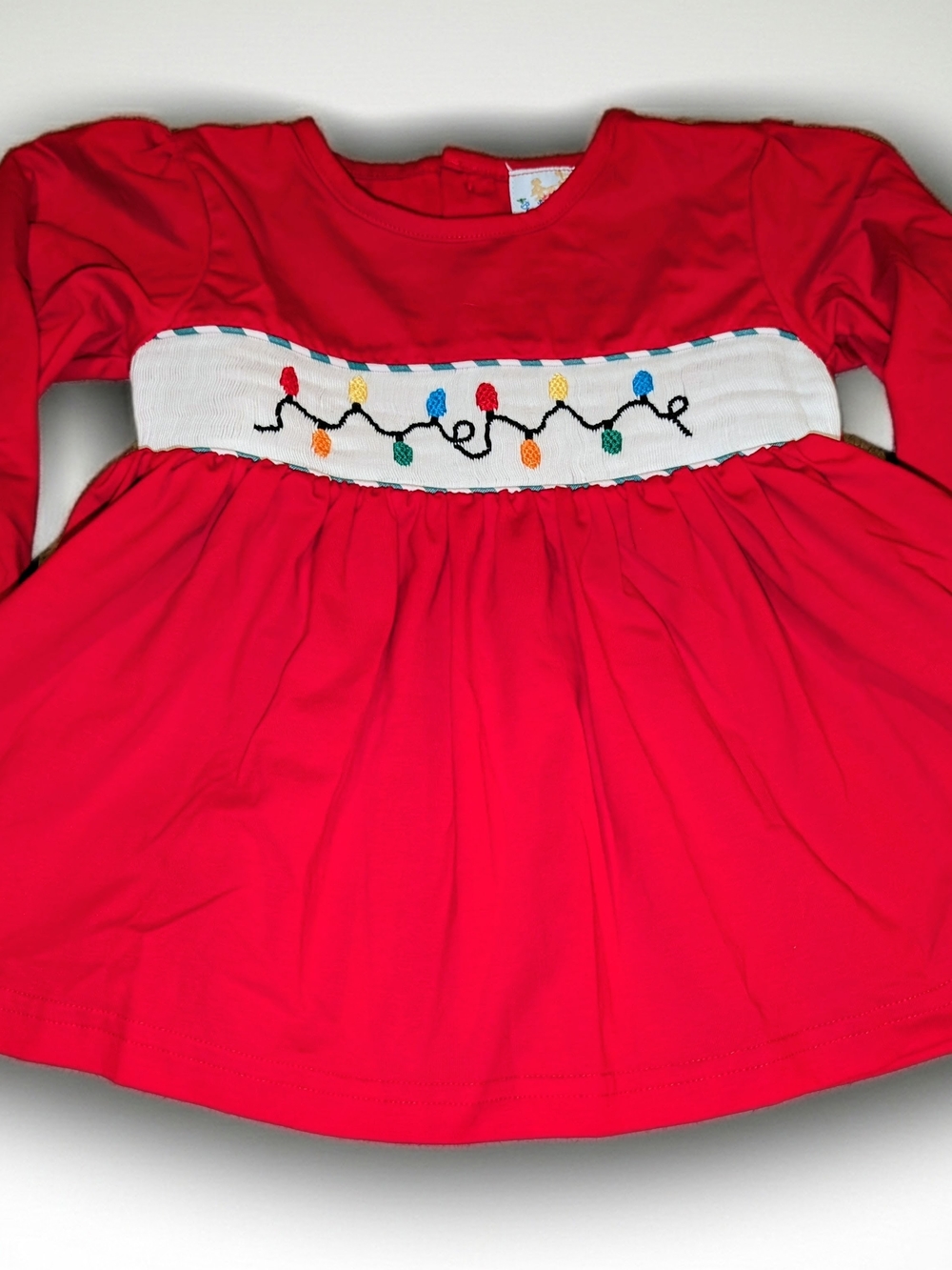Busy Bee smocks Girls Long-Sleeve Smocked Holiday Top! Size 4T